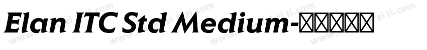 Elan ITC Std Medium字体转换